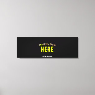 STIJLVOL MODERN ZWART GEVERIFIEERD BRANDED CANVAS AFDRUK