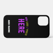 STIJLVOL MODERN ZWART GEVERIFIEERD BRANDED Case-Mate iPhone CASE (Achterkant (horizontaal))