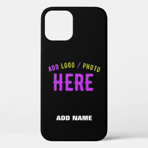 STIJLVOL MODERN ZWART GEVERIFIEERD BRANDED iPhone 12 PRO HOESJE