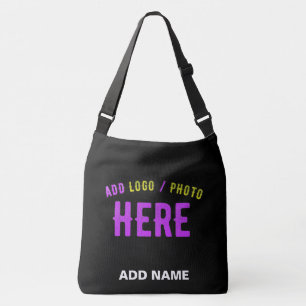 STIJLVOL MODERN ZWART GEVERIFIEERD BRANDED CROSSBODY TAS