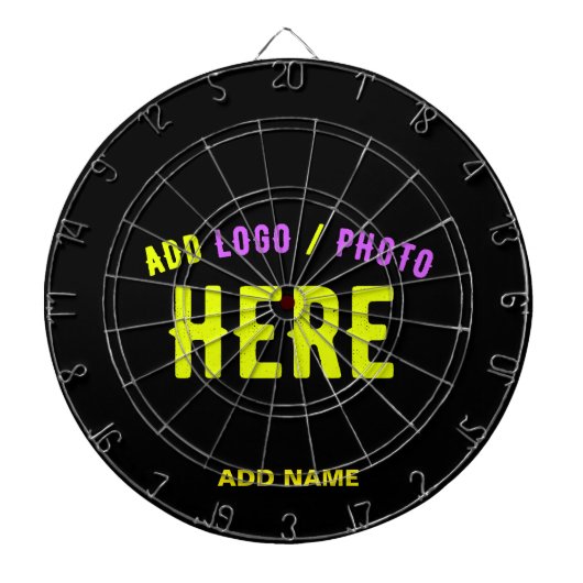 STIJLVOL MODERN  ZWART GEVERIFIEERD BRANDED DARTBORD (Voorkant)