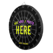 STIJLVOL MODERN  ZWART GEVERIFIEERD BRANDED DARTBORD (Voorkant Rechts)