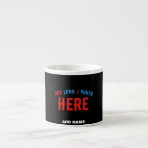 STIJLVOL MODERN ZWART GEVERIFIEERD BRANDED ESPRESSO KOP