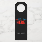 STIJLVOL MODERN ZWART GEVERIFIEERD BRANDED FLESSENHANGER (Voorkant)