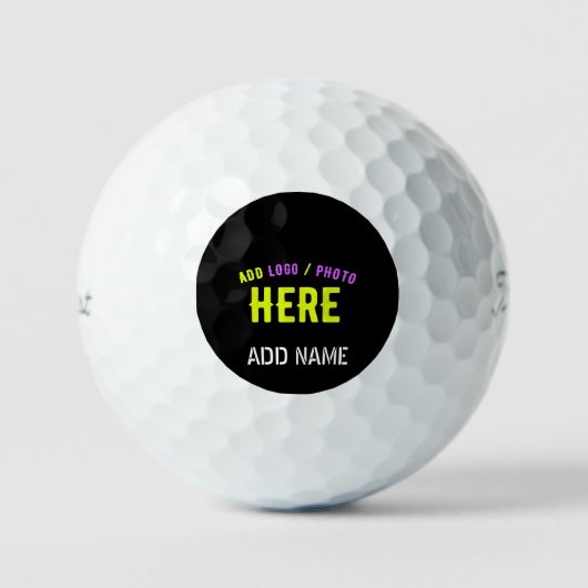 STIJLVOL MODERN  ZWART GEVERIFIEERD BRANDED GOLFBALLEN (Voorkant)
