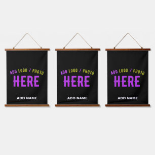STIJLVOL MODERN ZWART GEVERIFIEERD BRANDED HANGEND WANDKLEED