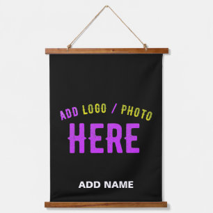 STIJLVOL MODERN ZWART GEVERIFIEERD BRANDED HANGEND WANDKLEED