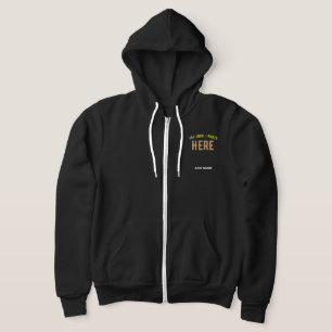 STIJLVOL MODERN  ZWART GEVERIFIEERD BRANDED HOODIE