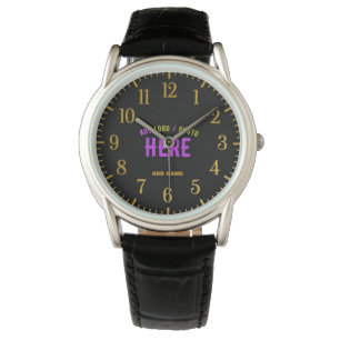 STIJLVOL MODERN  ZWART GEVERIFIEERD BRANDED HORLOGE