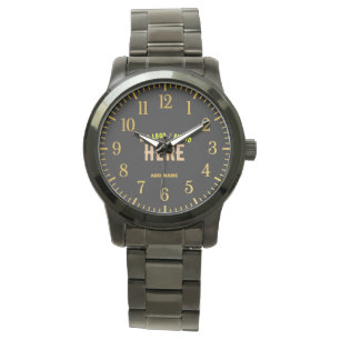 STIJLVOL MODERN  ZWART GEVERIFIEERD BRANDED HORLOGE