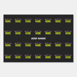 STIJLVOL MODERN  ZWART GEVERIFIEERD BRANDED INPAKPAPIER VEL