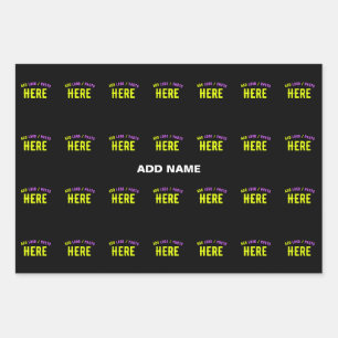 STIJLVOL MODERN ZWART GEVERIFIEERD BRANDED INPAKPAPIER VEL