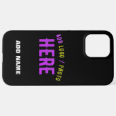 STIJLVOL MODERN ZWART GEVERIFIEERD BRANDED iPhone HOESJE (Achterkant horizontaal)