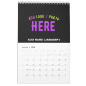 STIJLVOL MODERN  ZWART GEVERIFIEERD BRANDED KALENDER (Jan 2026)