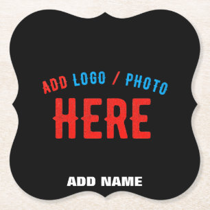 STIJLVOL MODERN  ZWART GEVERIFIEERD BRANDED KARTONNEN ONDERZETTERS