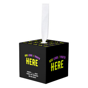 STIJLVOL MODERN  ZWART GEVERIFIEERD BRANDED KUBUS ORNAMENT