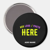 STIJLVOL MODERN  ZWART GEVERIFIEERD BRANDED MAGNEET (Voorkant / Achterkant)