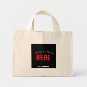 STIJLVOL MODERN ZWART GEVERIFIEERD BRANDED MINI TOTE BAG