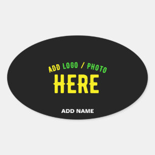 STIJLVOL MODERN ZWART GEVERIFIEERD BRANDED OVALE STICKER