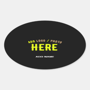 STIJLVOL MODERN  ZWART GEVERIFIEERD BRANDED OVALE STICKER