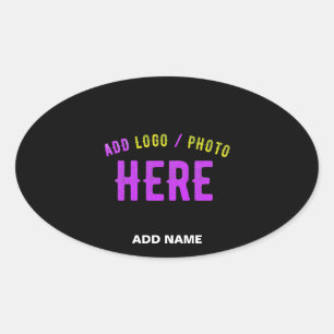 STIJLVOL MODERN  ZWART GEVERIFIEERD BRANDED OVALE STICKER