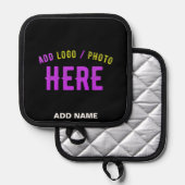 STIJLVOL MODERN  ZWART GEVERIFIEERD BRANDED PANNENLAP (Voorkant / Achterkant)