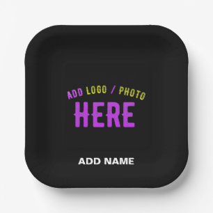 STIJLVOL MODERN  ZWART GEVERIFIEERD BRANDED PAPIEREN BORDJE