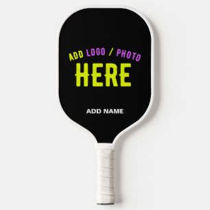 STIJLVOL MODERN  ZWART GEVERIFIEERD BRANDED PICKLEBALL PADDLE
