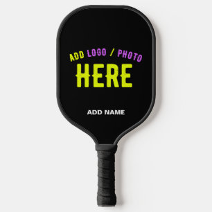 STIJLVOL MODERN ZWART GEVERIFIEERD BRANDED PICKLEBALL PADDLE