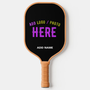 STIJLVOL MODERN ZWART GEVERIFIEERD BRANDED PICKLEBALL PADDLE