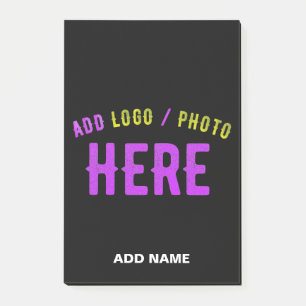 STIJLVOL MODERN ZWART GEVERIFIEERD BRANDED POST-IT® NOTES
