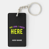 STIJLVOL MODERN  ZWART GEVERIFIEERD BRANDED SLEUTELHANGER (achterkant)