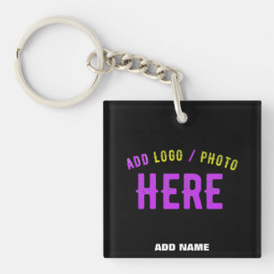 STIJLVOL MODERN ZWART GEVERIFIEERD BRANDED SLEUTELHANGER
