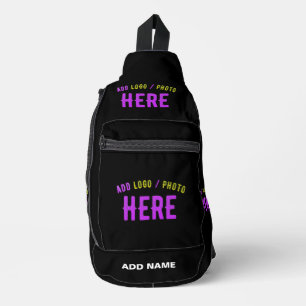 STIJLVOL MODERN ZWART GEVERIFIEERD BRANDED SLING BAG