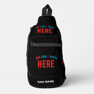 STIJLVOL MODERN ZWART GEVERIFIEERD BRANDED SLING BAG