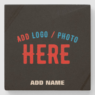 STIJLVOL MODERN  ZWART GEVERIFIEERD BRANDED STENEN ONDERZETTER