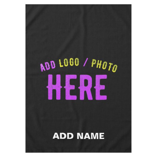 STIJLVOL MODERN  ZWART GEVERIFIEERD BRANDED TAFELKLEED (Voorkant)