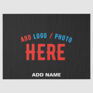 STIJLVOL MODERN ZWART GEVERIFIEERD BRANDED TISSUEPAPIER