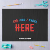 STIJLVOL MODERN ZWART GEVERIFIEERD BRANDED TISSUEPAPIER (Craft)