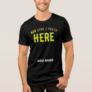 STIJLVOL MODERN ZWART GEVERIFIEERD BRANDED Tri-Blend SHIRT