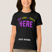 STIJLVOL MODERN  ZWART GEVERIFIEERD BRANDED Tri-Blend SHIRT (Voorkant)