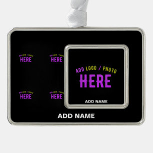 STIJLVOL MODERN ZWART GEVERIFIEERD BRANDED VERZILVERD KADER ORNAMENT