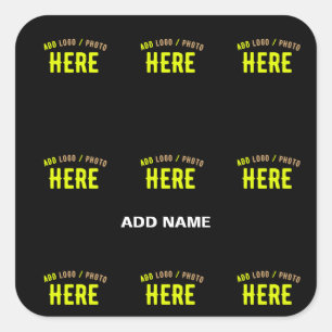 STIJLVOL MODERN  ZWART GEVERIFIEERD BRANDED VIERKANTE STICKER