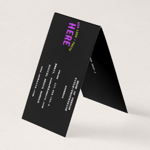 STIJLVOL MODERN ZWART GEVERIFIEERD BRANDED VISITEKAARTJES