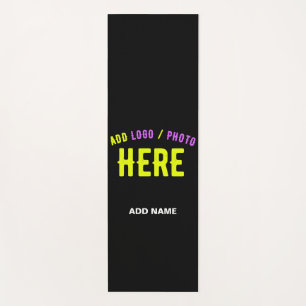 STIJLVOL MODERN  ZWART GEVERIFIEERD BRANDED YOGAMAT