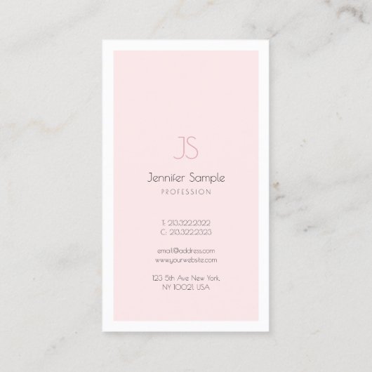 Stijlvol Monogram design minimalistisch vlakbij lu Visitekaartje