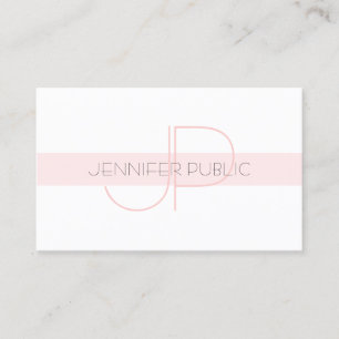 Stijlvol monogram Eenvoudig design, luxe modern Visitekaartje