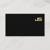 Stijlvol Monogram Gold look Design Plain Luxe Visitekaartje (Achterkant)