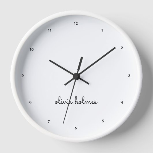 Stijlvol monogram | Modern minimalistisch witscrip (Voorkant)