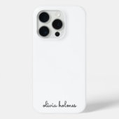 Stijlvol monogram | Modern minimalistisch witscrip Case-Mate iPhone Case (Achterkant)